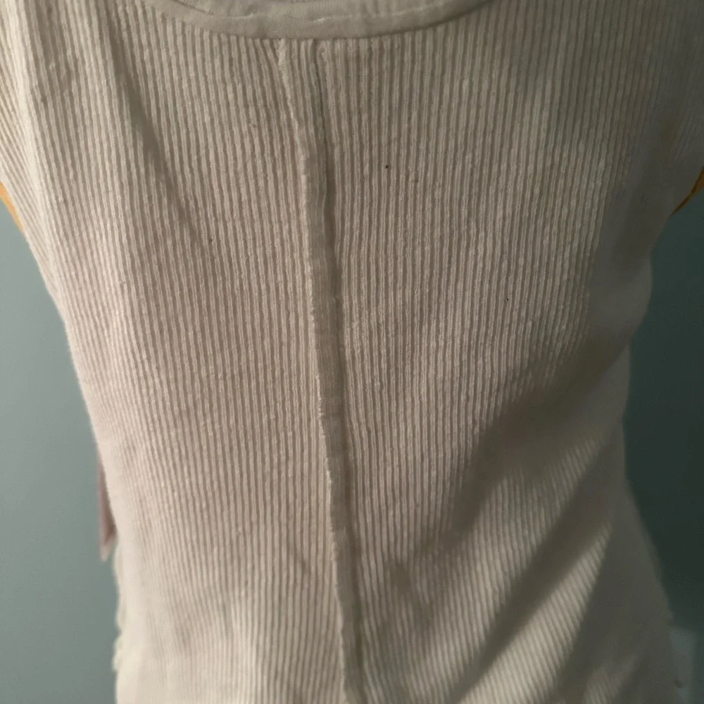 Free People Mini  Moto Tank L NWT white - Picture 9 of 11